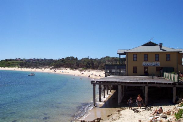 The suburb and beach at La Perouse today